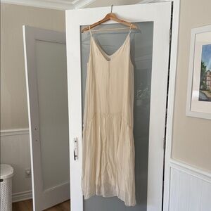 Elegant Cream Maxi Dress